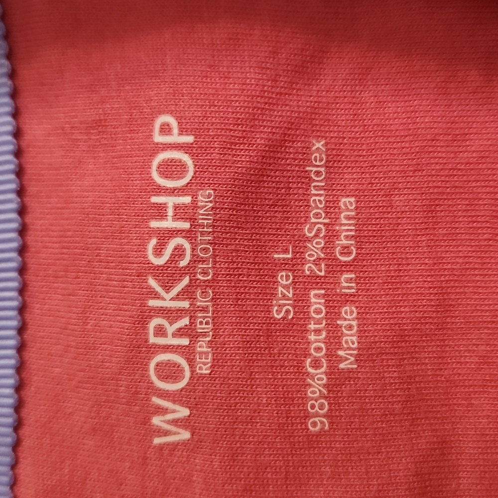 Workshop Republic Clothing Pink Zipper Jacket Large - Picture 2 of 8
